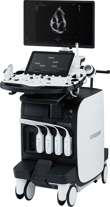 RS85 Prestige ultrasound machine with ultrasound probe