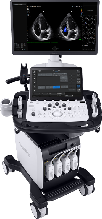 V8 advanced cardiovascular ultrasound system with ultrasound probe