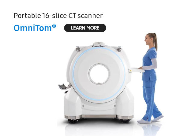 Portable 16-slice CT scanner, OmniTom, Learn More
