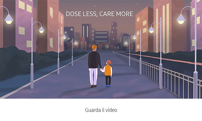 Dose Less Care More. Watch video