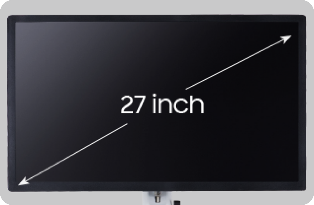 Samsung cV Ultrasound system with 27-inch OLED monitor displaying deep black color for enhanced cardiovascular imaging clarity and contrast