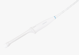 Samsung EV2-12 volume endocavity ultrasound transducer with S-Vue Transducer™ technology, designed for gynecology, obstetrics, and urology imaging