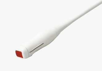 PA4-12B phased array ultrasound transducer with red-tipped head optimized for abdominal, cardiac, pediatric, and vascular applications