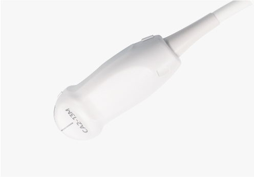 Samsung CA2-13M curved ultrasound transducer with S-Vue Transducer™ technology, designed for abdomen, pediatric, transcranial Doppler (TCD), and vascular imaging